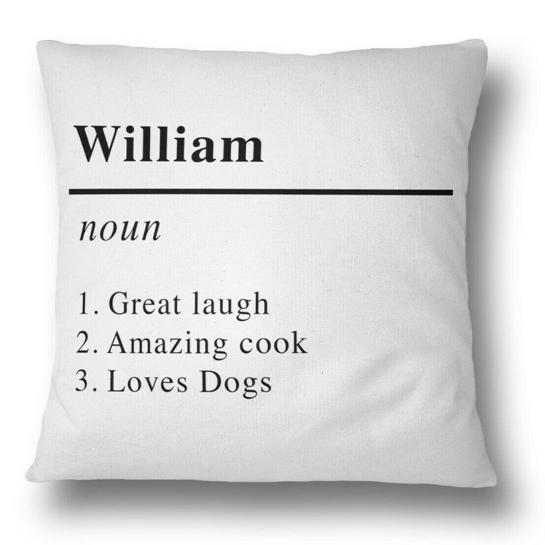 Your Name Meaning Definition Novelty Funny Joke Prank Filled Super Soft Cushion