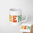 Personalised Kids Alphabet Onyx Text Novelty Coffee Tea Mug Coaster Gift Him Her