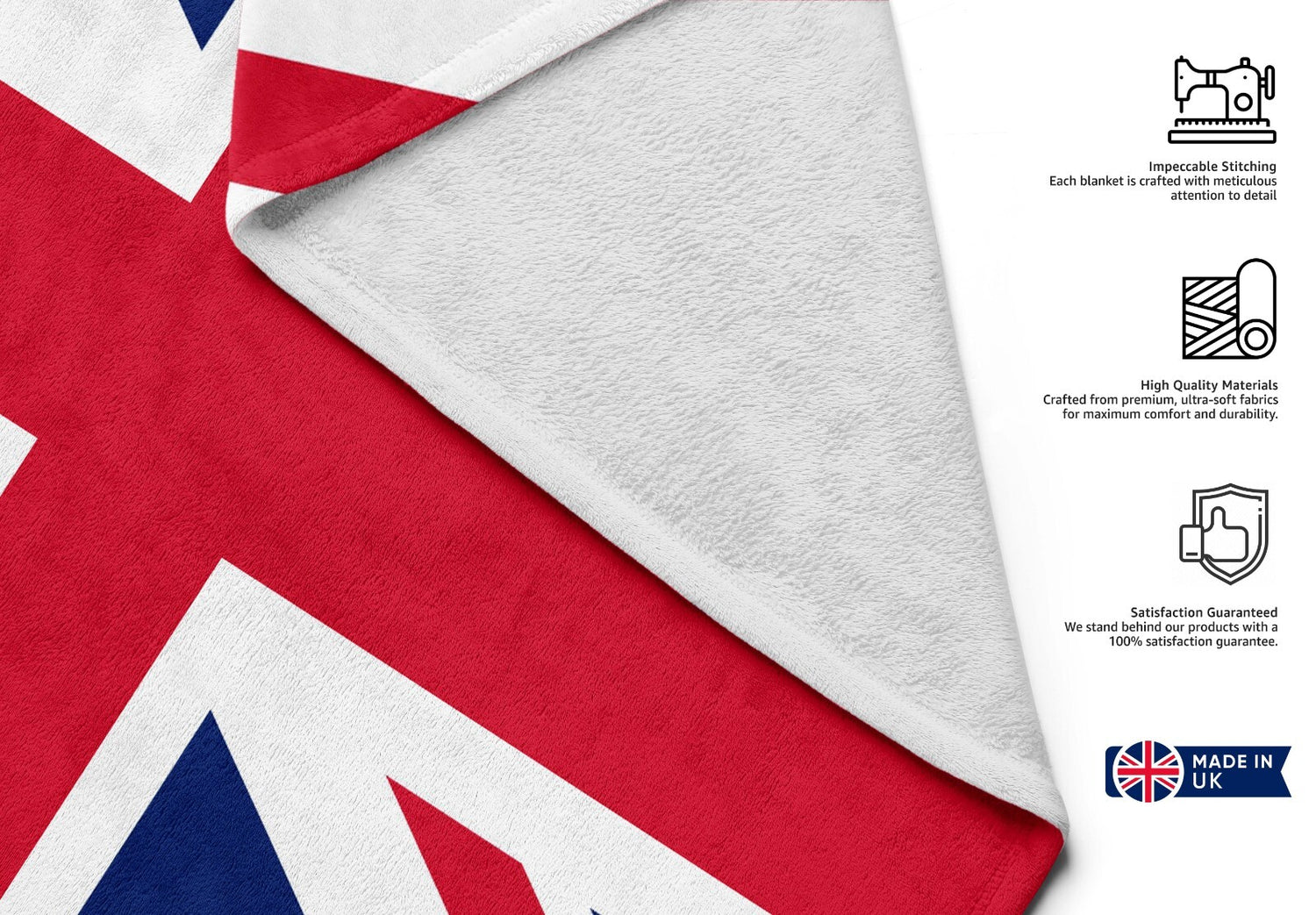 GB Flag Union Jack Flag Custom Made Soft Highly Absorbent Beach Bath Sheet Towel