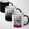 Attitude Stinks Heat Sensitive Magic Colour Changing Mug Funny Gift Novelty Cup