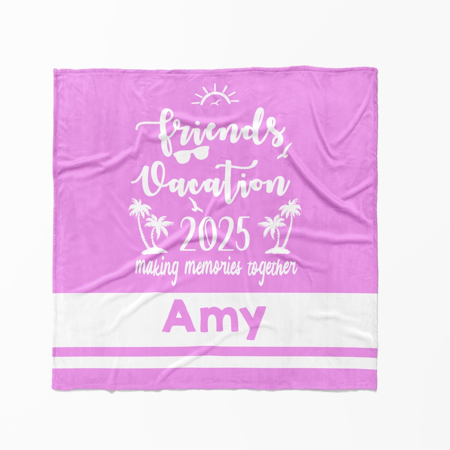 Custom Group Trip Summer Holiday Pool Party Vacation Mode Beach Bath Sheet Towel