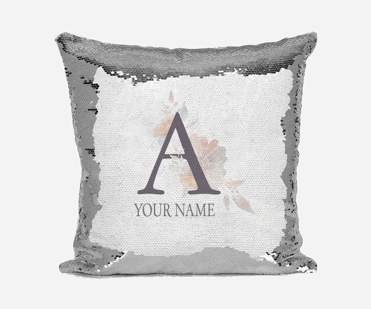 Personalised Misty Dusty Pastel Alphabet Sequin Magic Cushion Cover+Pillow Kids