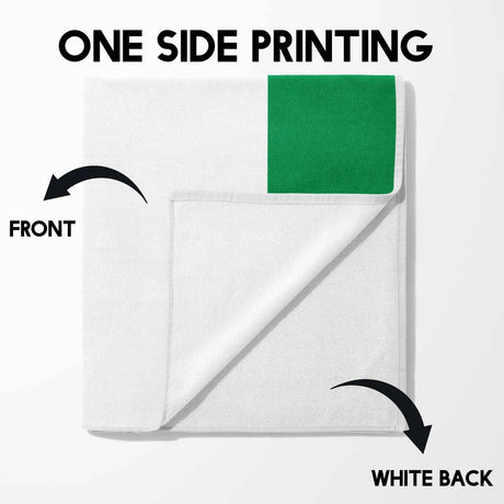 Nigeria Flag Nigerian Towel Highly Absorbent Beach Bath Sheet Custom Made Gift
