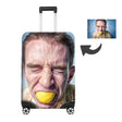 Upload Your Photo Custom Luggage Cover Personalised Suitcase Wrap Unique Gift