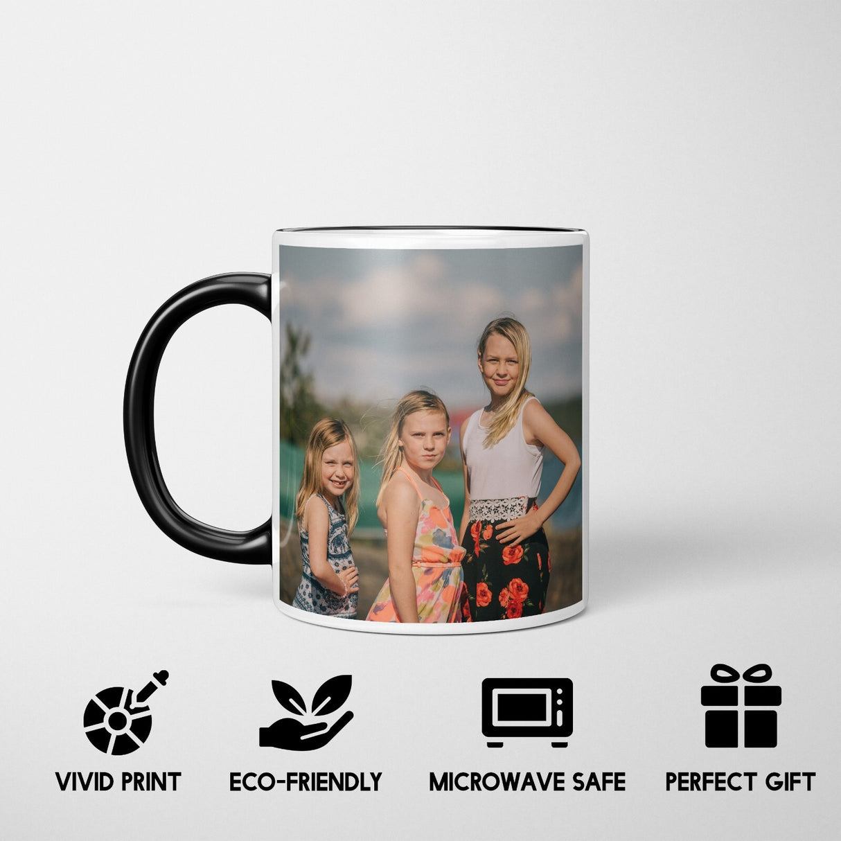 Personalised Upload Your Own Photos Heat Sensitive Magic Colour Changing Mug Cup