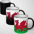 Wales Flag Welsh Dragon Heat Sensitive Magic Colour Changing Mug Novelty Cup