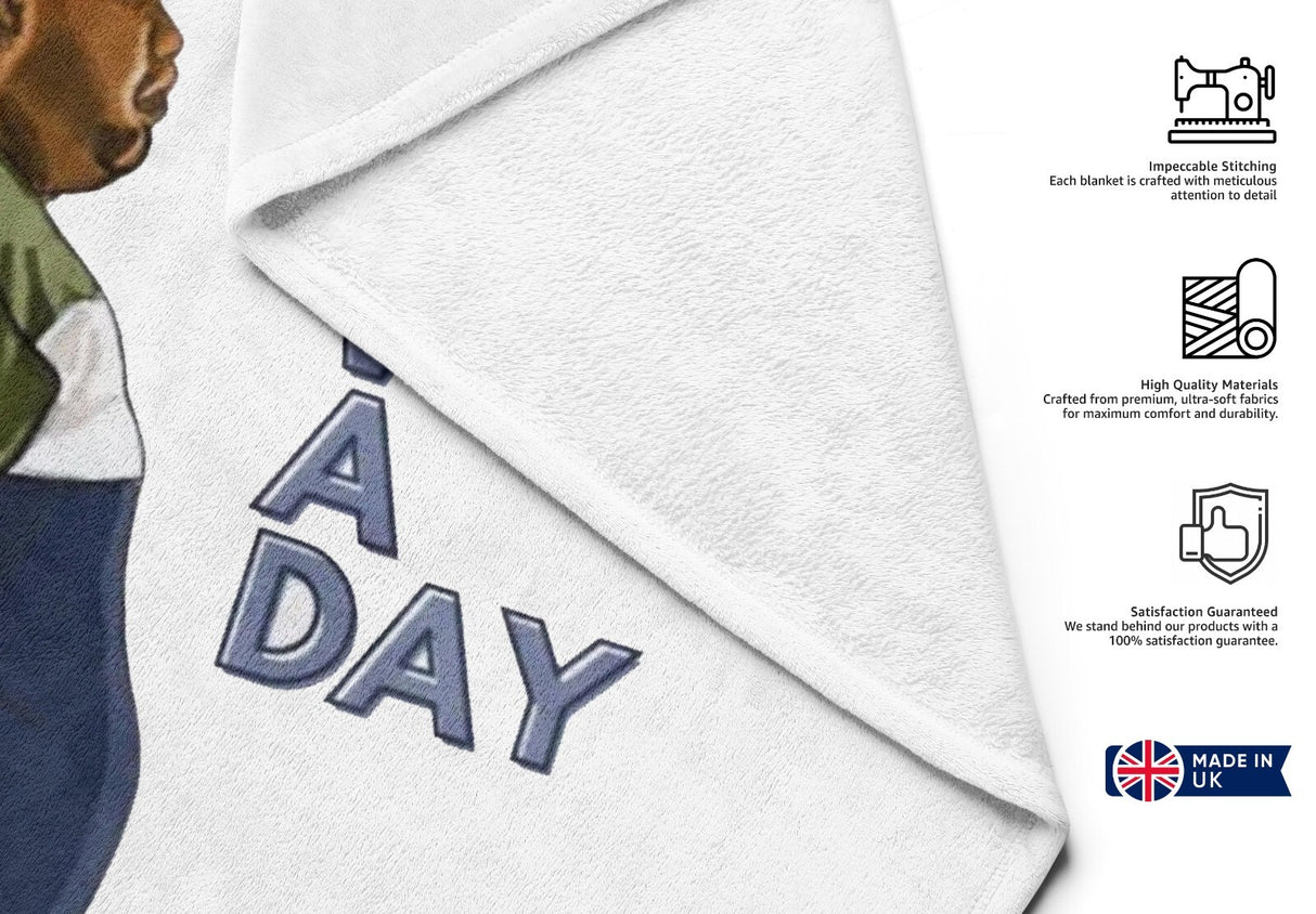 Harvey What A Day Funny Joke Custom Coloured Novelty Beach Bath Sheet Towel