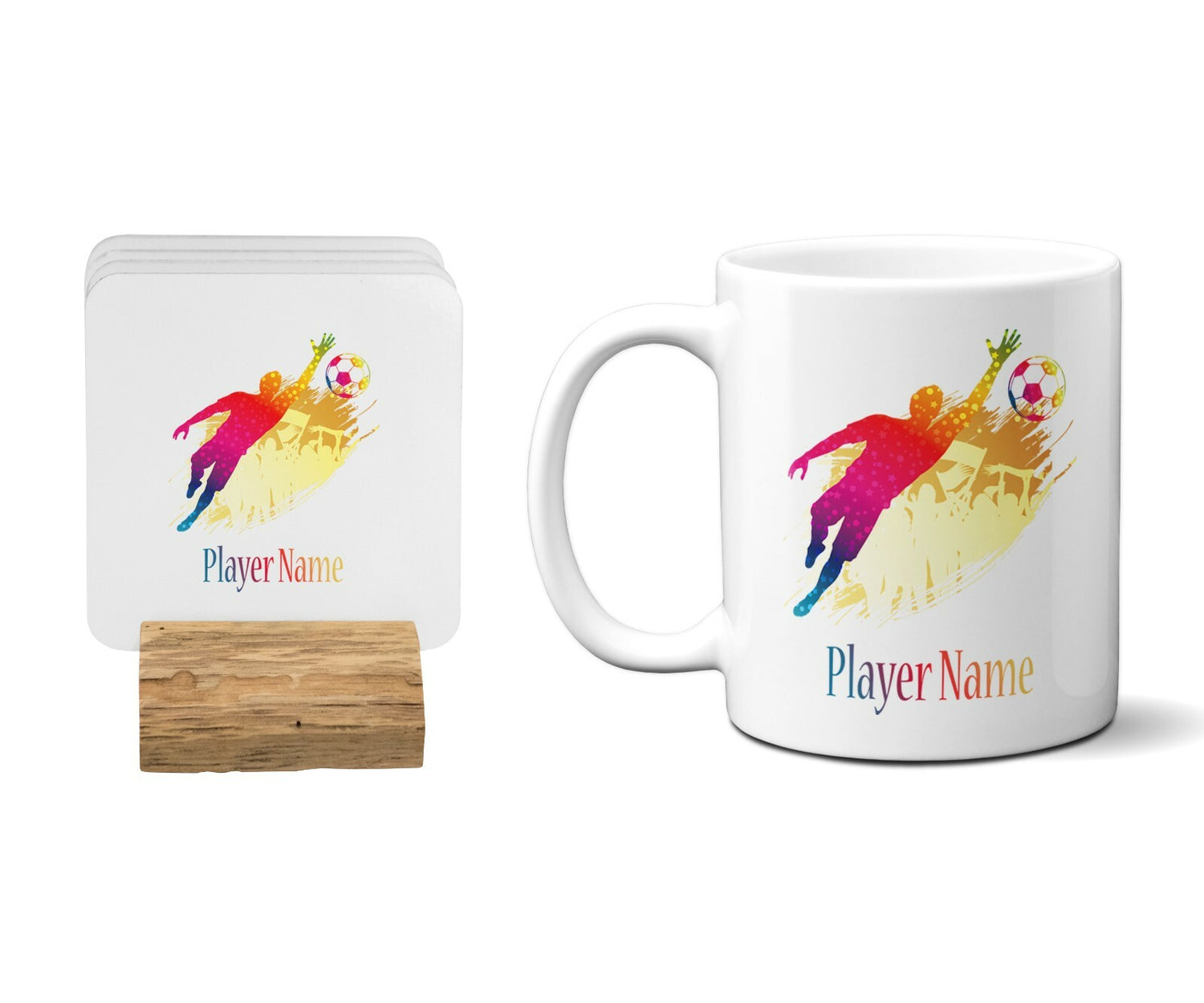 Football Goalkeeper Coffee Tea Mug 11oz Mug And Coaster Set Option