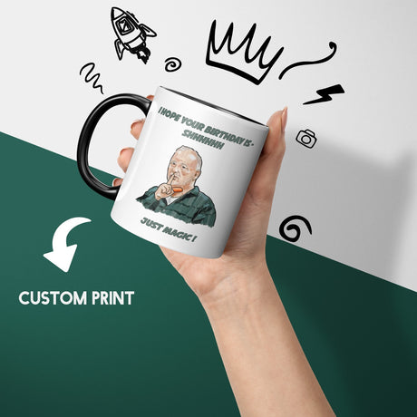 Bob Mortimer Heat Sensitive Magic Colour Changing Mug Novelty Drink Cup