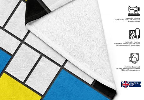 Piet Mondrian Painters Art Custom Made Coloured Novelty Beach Bath Sheet Towel