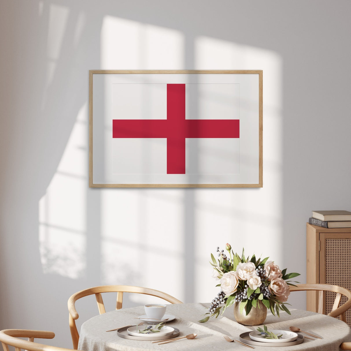 England Flag St George's Cross Custom Wall Art Poster Picture Print Decor