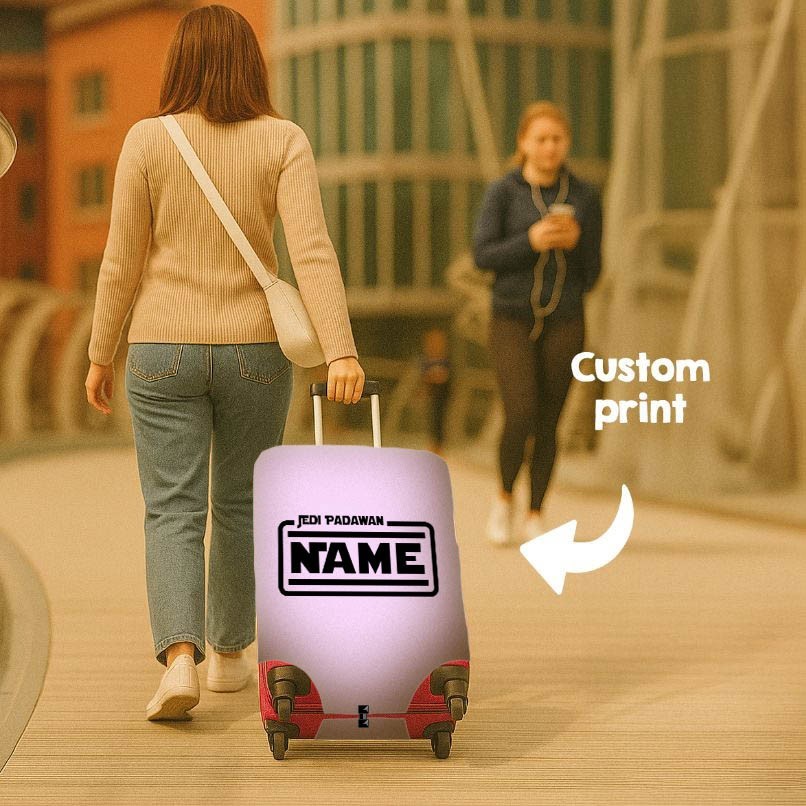Star Wars Padawan Jedi Knight Name Custom Luggage Cover Personalise Suitcase