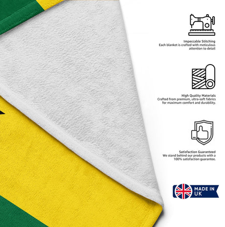 Ghana Flag Ghanaian Towel Highly Absorbent Beach Bath Sheet Soft Custom Gift