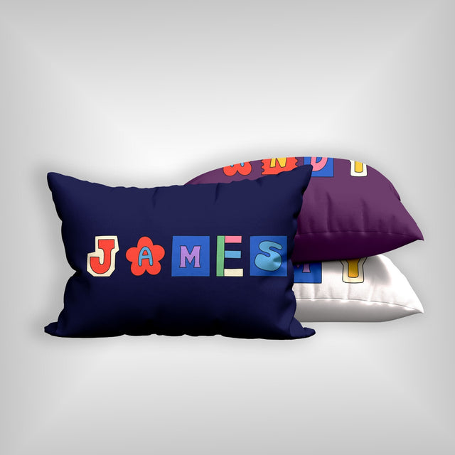 Personalised Ransom Note Cut Out Print Customised Printed Soft Pillowcase Pillow