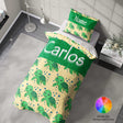Personalised Custom Name Cartoon Baby Turtle Single Bed Duvet Cover + Pillowcase