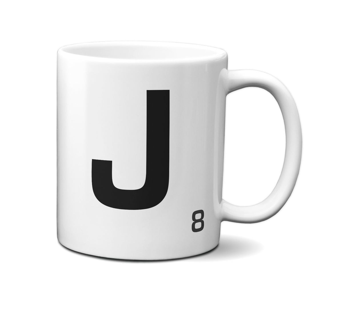 Scrabble Inspired Letter Mug Personalised Gift AZ Letters Gift 11oz Ceramic