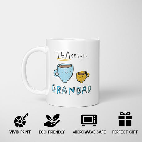 Personalised Text Teariffic Novelty Printed Coffee Tea Mug Coaster Gift Him Her