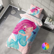 Personalised Custom Name Mythical Mermaid Single Bed Duvet Cover + Pillowcase
