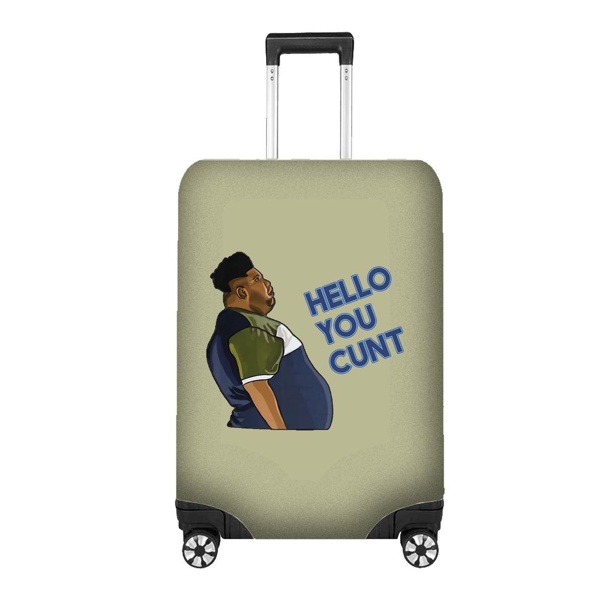 Harvey Hello You C*nt Luggage Cover Funny Travel Suitcase Protector Custom Gift