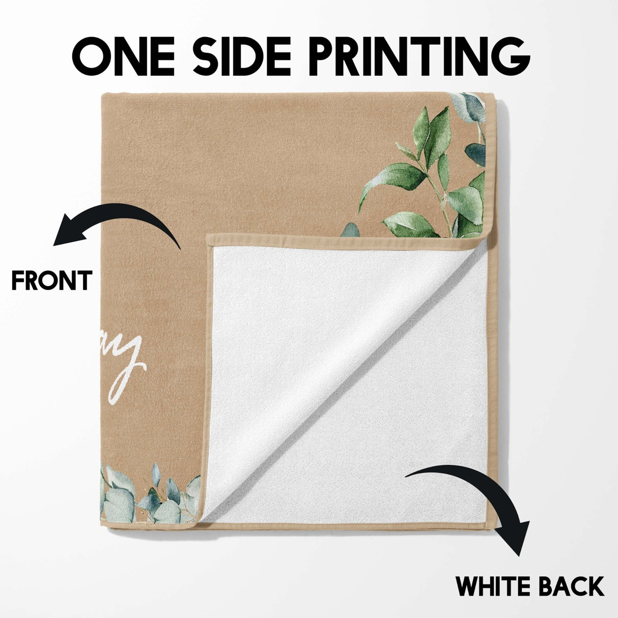 Custom Made Upload Your Own Photos Mother's Day Absorbent Beach Bath Sheet Towel