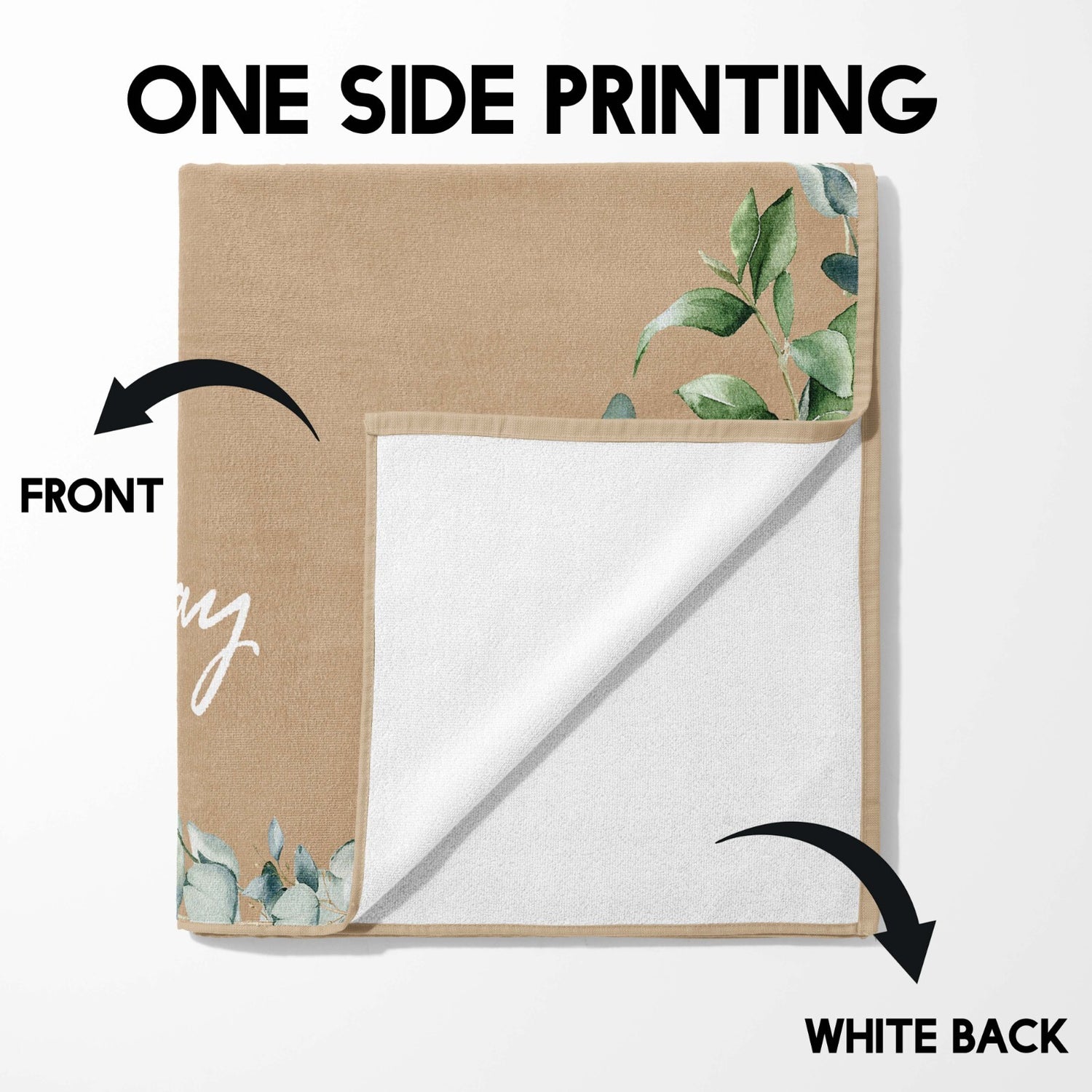 Custom Made Upload Your Own Photos Mother's Day Absorbent Beach Bath Sheet Towel