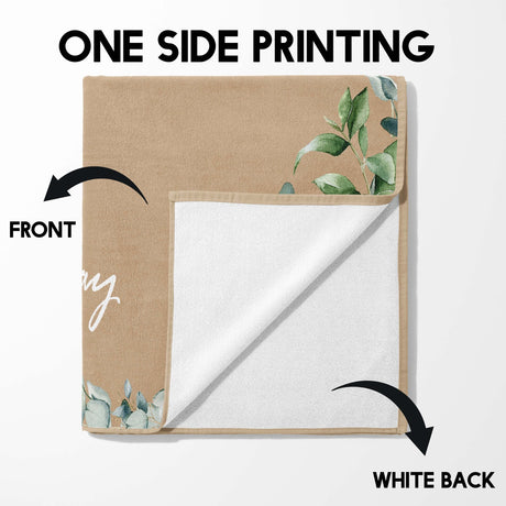 Custom Made Upload Your Own Photos Mother's Day Absorbent Beach Bath Sheet Towel