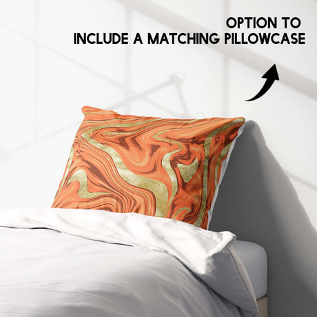 Liquid Marble Custom Design Coloured Soft Single Size Novelty Bed Duvet Cover