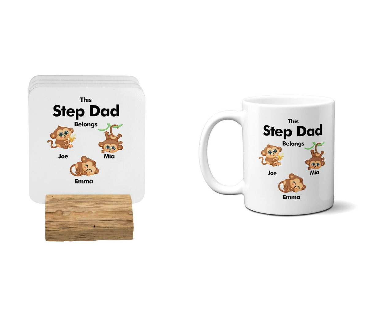 Personalised Mug Gift Dad Father Day Christmas Birthday New Born Monkey 11oz Mug
