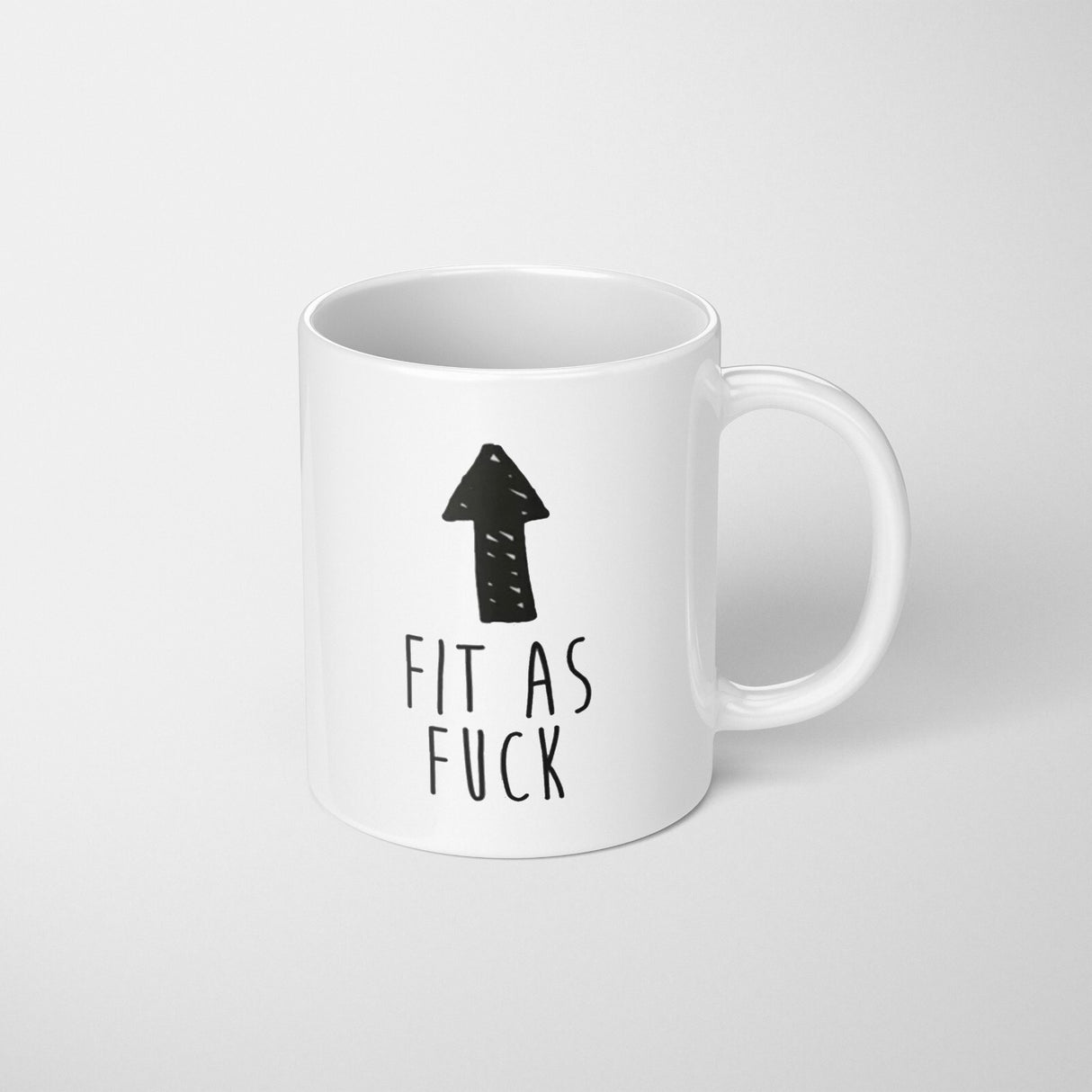 Fit As F*ck Rude Cheeky Funny Gift Coffee Tea Mug + Coaster Option For Him Her