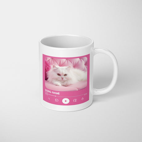 Personalised Music Player Custom Song Image Gift Coffee Tea Mug + Coaster Option