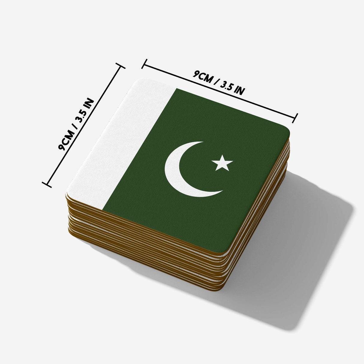 Pakistan Flag Design Custom Printed Coffee Tea Mug Cup Set Coaster Gift Him Her