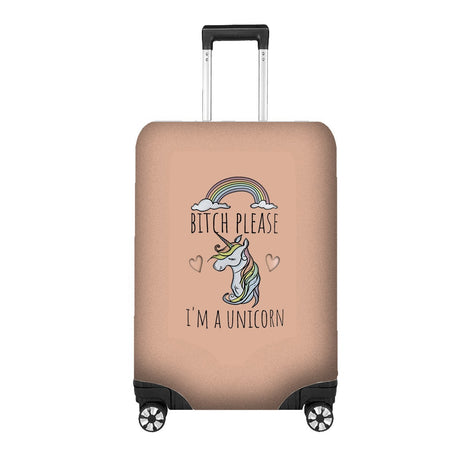 B*itch Please I'm a Unicorn Luggage Cover – Gift Personalised Suitcase Protector