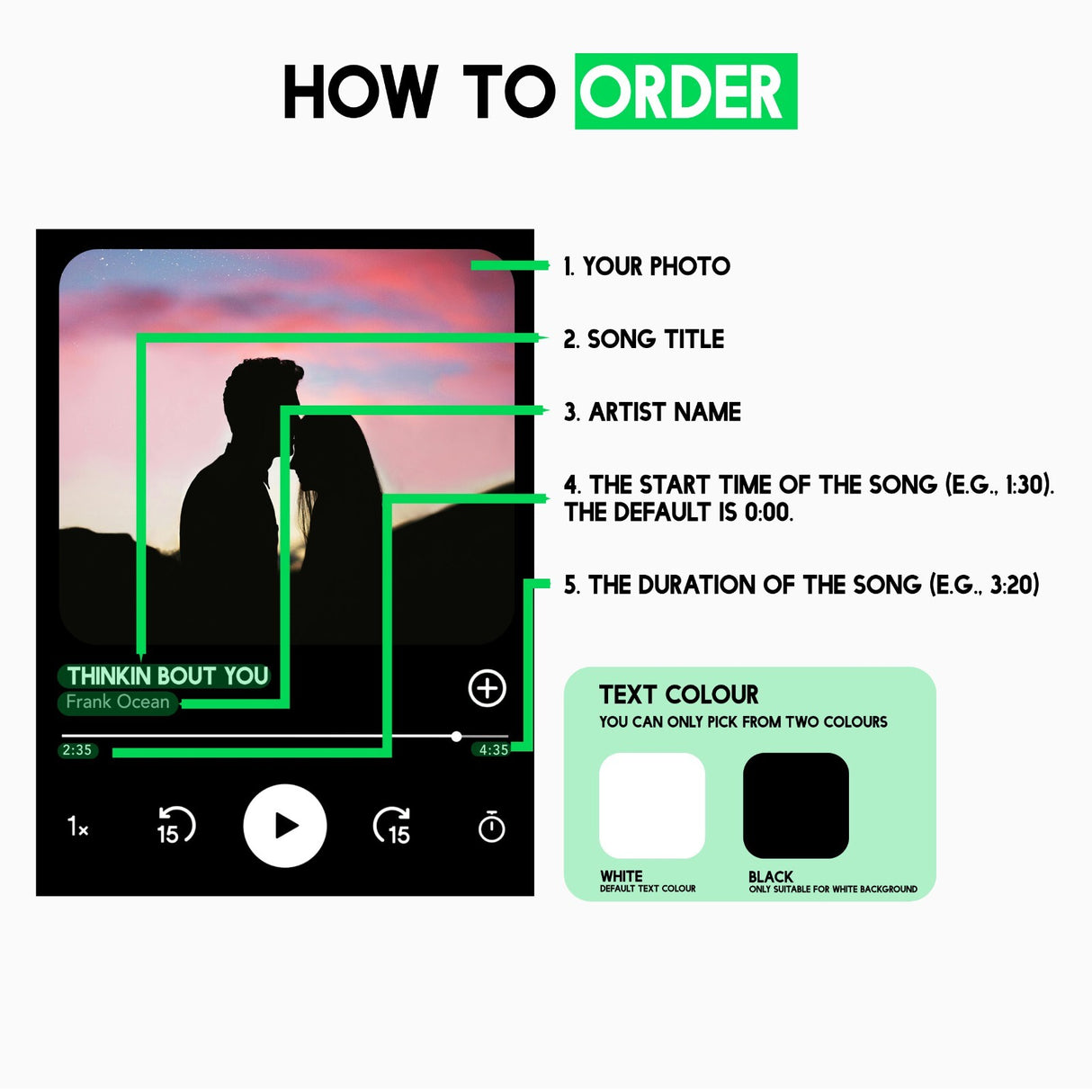 Upload Your Photo Music Player Custom Ottoman Filled Pouffe Inc Washable Cover