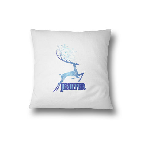 Winter Stag Personalisable Name Filled Cushion Bedroom Decoration