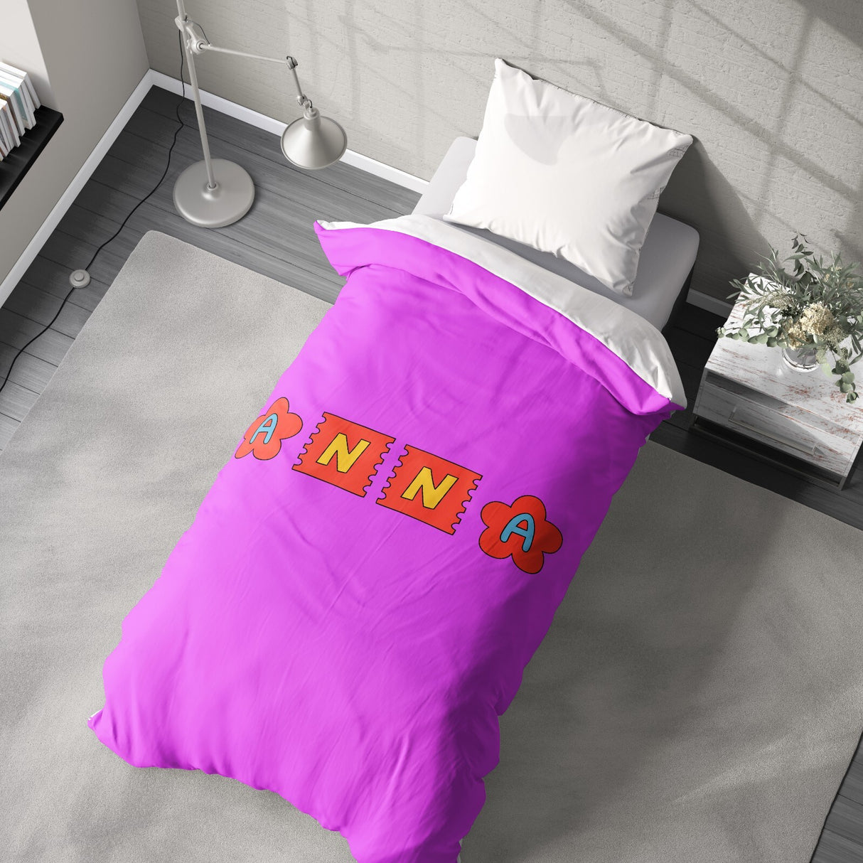 Personalised Ransom Note Cut Out Print Soft Single Size Novelty Bed Duvet Cover