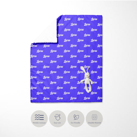 Personalised Any Name Colour Junior Toddler Cot Bedding Duvet Cover + Pillowcase