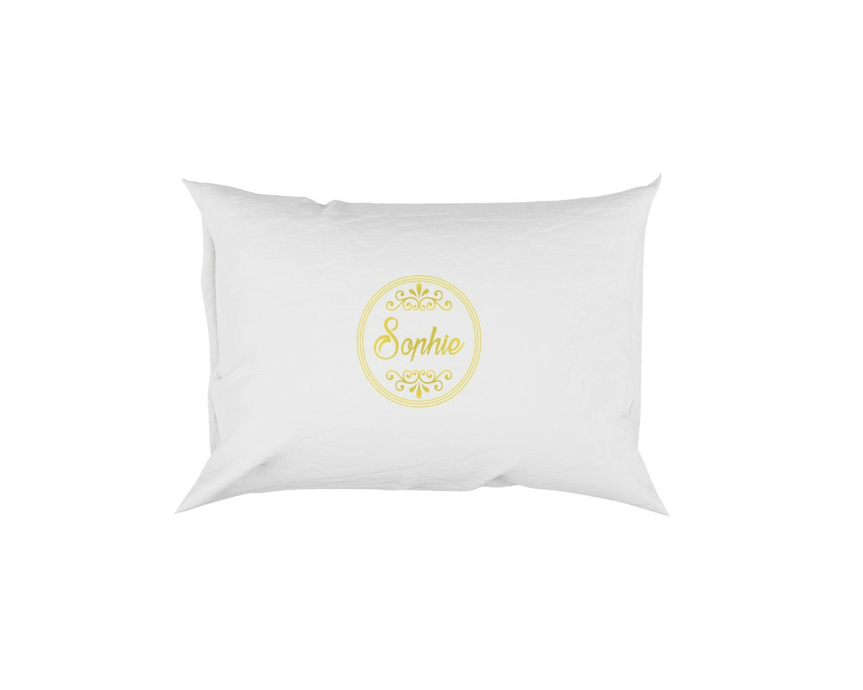 Circle Border With Scroll Soft Pillowcase Pillow Case Cover