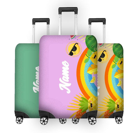 Summer Kids Cool Name Gift Custom Luggage Cover Personalise Suitcase Protector