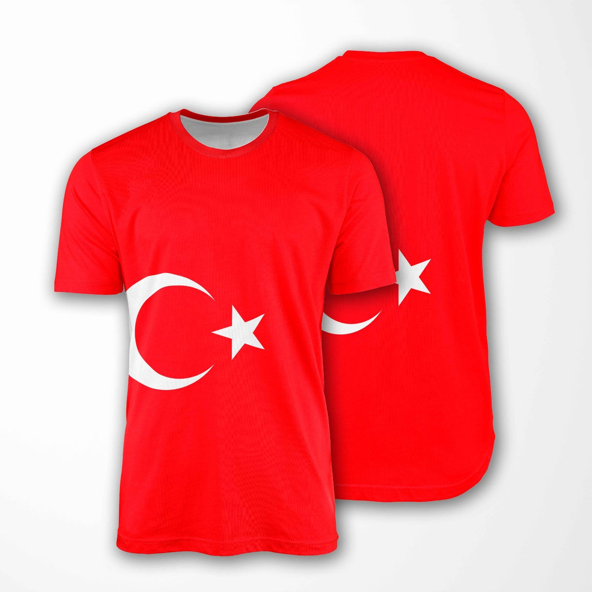 Turkey Flag Turkish Custom All-Over Printed Unisex T-Shirt Top Patriotic Tee