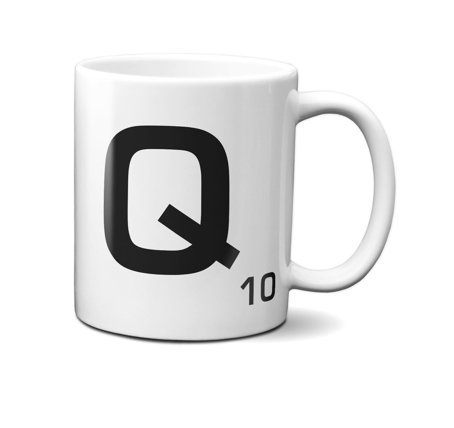 Scrabble Inspired Letter Mug Personalised Gift AZ Letters Gift 11oz Ceramic