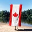 Canada Flag Canadian Towel - Highly Absorbent Beach Bath Sheet Custom Soft Gift