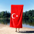 Turkey Flag Turkish Towel Highly Absorbent Beach Bath Sheet Custom Made Gift