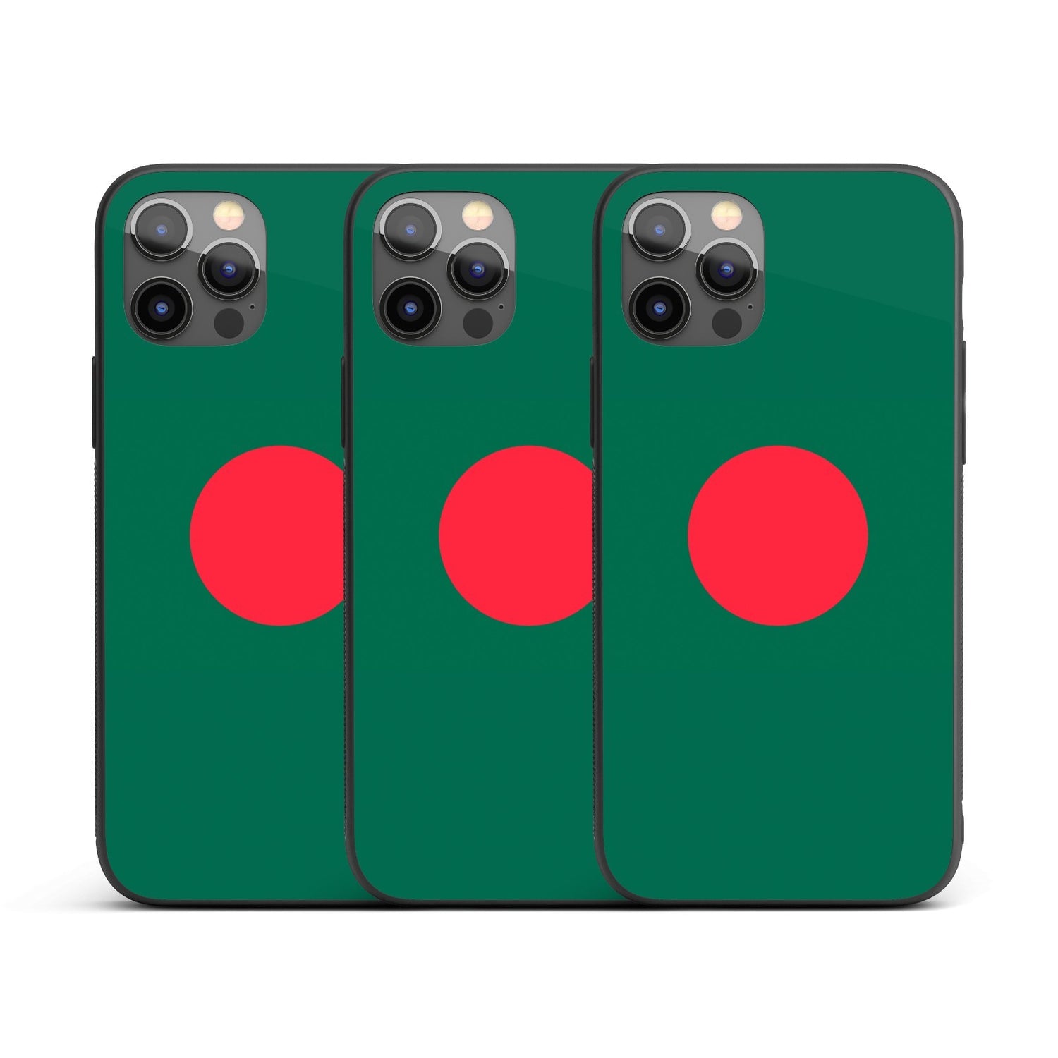 Bangladesh Flag Design Printed iPhone Case Black TPU Cover Protector Custom Gift