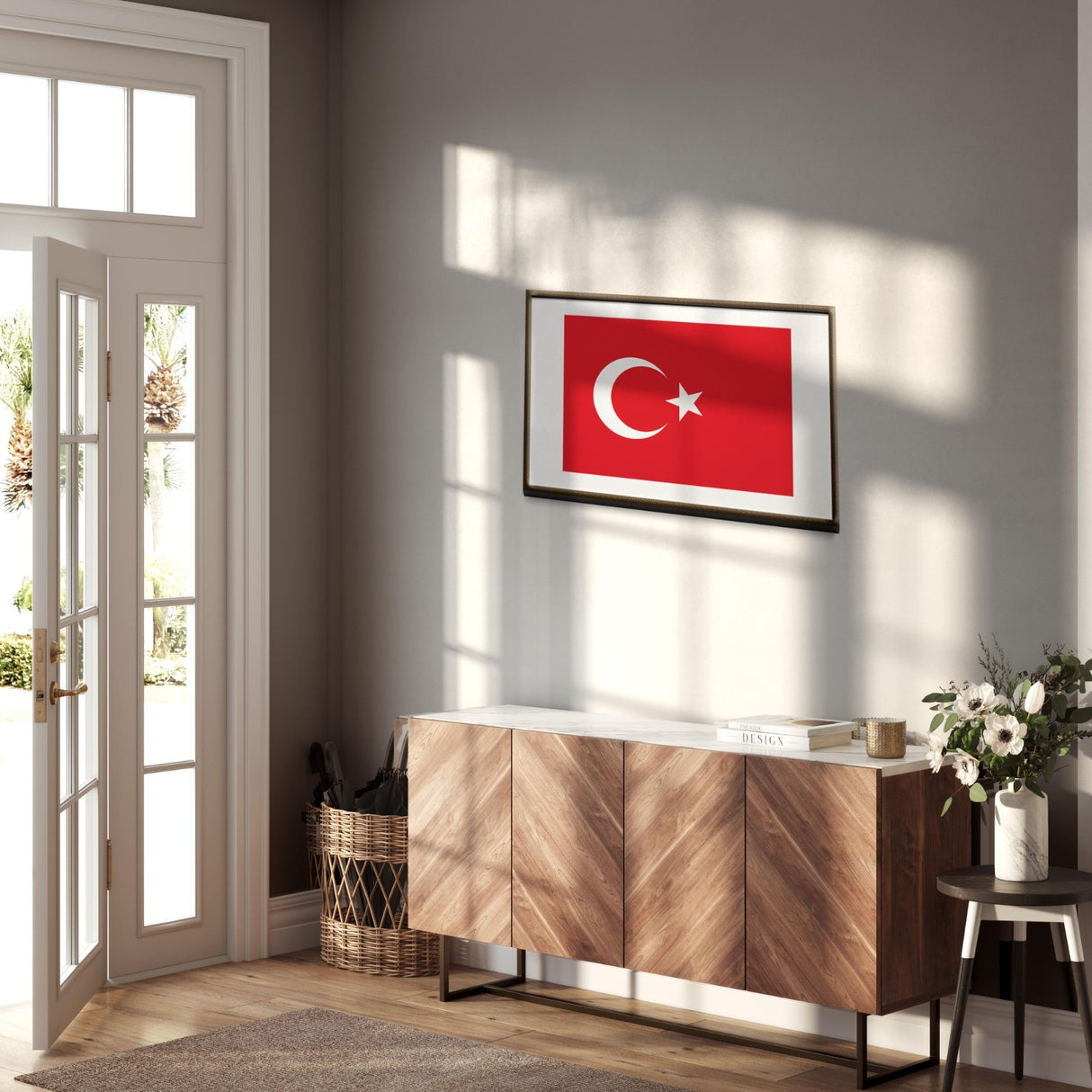 Turkey Flag Turkish Design Custom Made Wall Art Poster Picture Print Decor Home