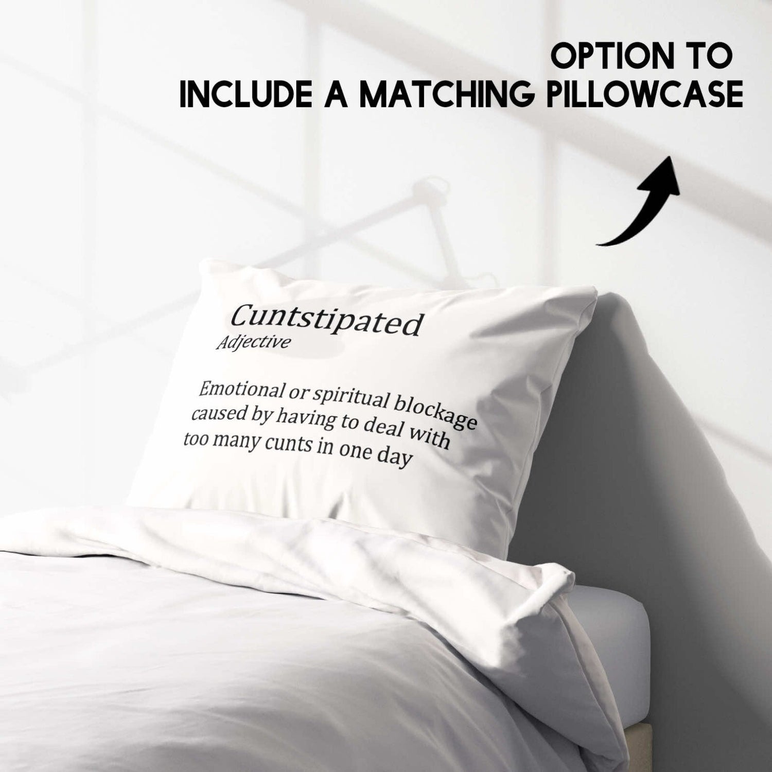 C*nstipated Rude Funny Custom Colour Soft Single Size Novelty Bed Duvet Cover