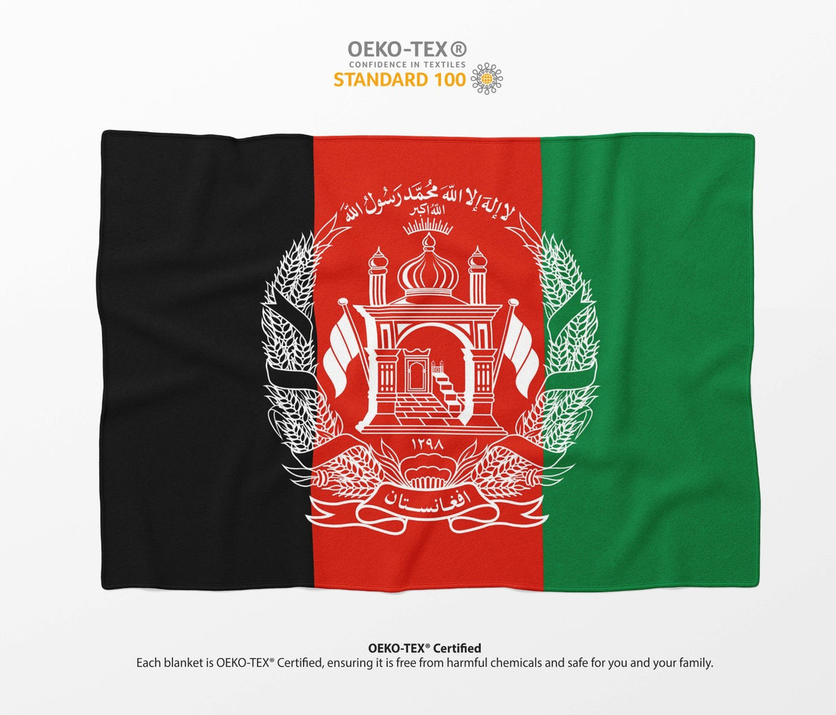 Afghanistan Flag Fleece Blanket Home Decor Throw Gift Cosy Custom Made Soft Warm