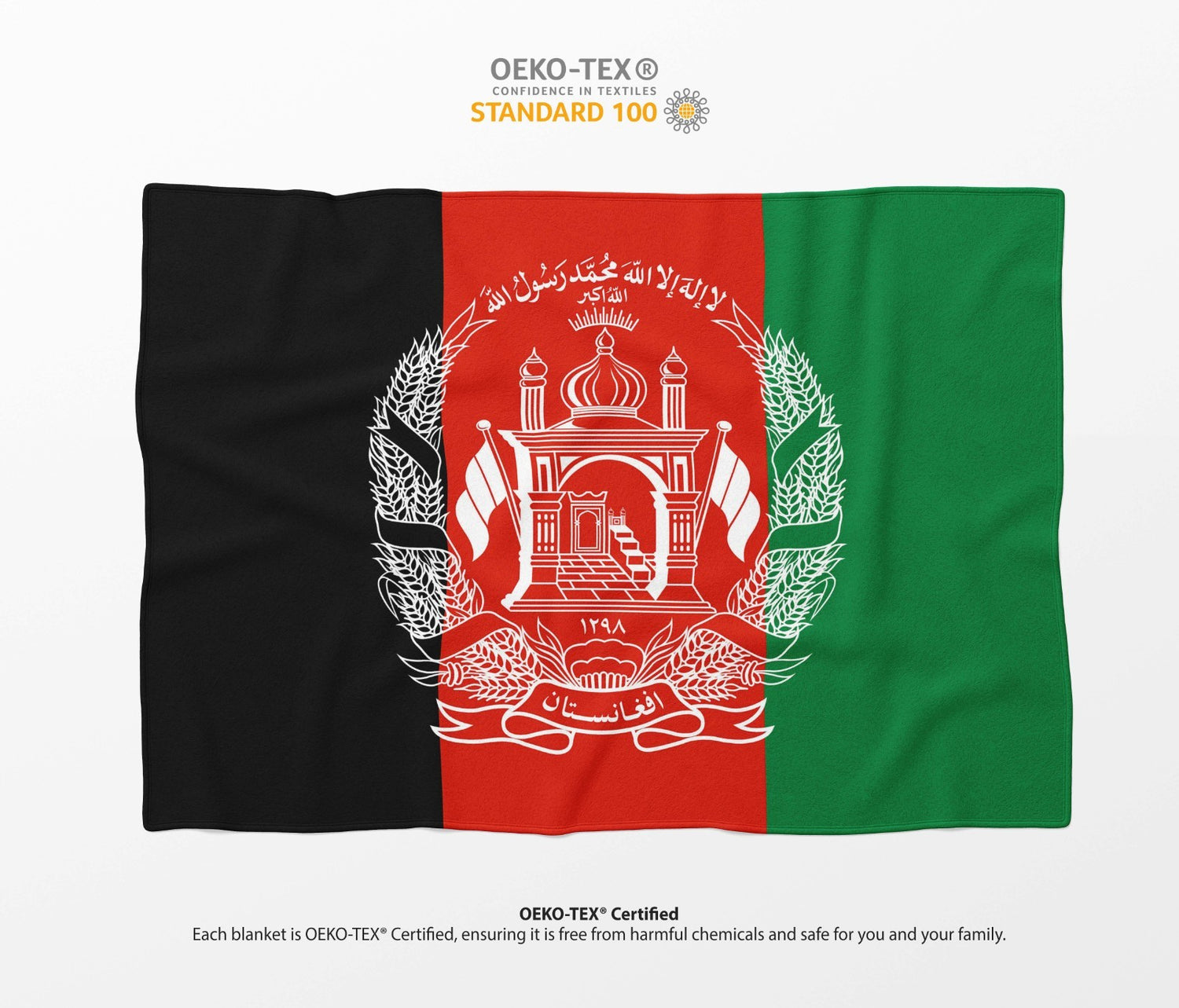 Afghanistan Flag Fleece Blanket Home Decor Throw Gift Cosy Custom Made Soft Warm