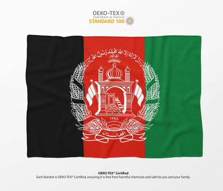 Afghanistan Flag Fleece Blanket Home Decor Throw Gift Cosy Custom Made Soft Warm