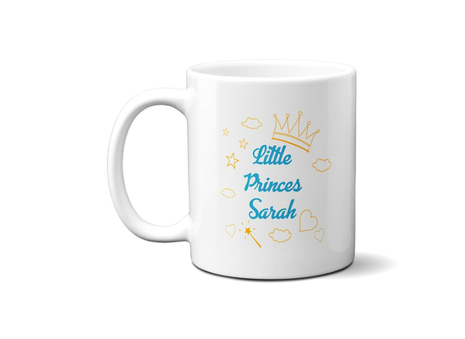 Personalised Name Little Princess Coffee Tea Mug Gift 11oz Mug + Coaster