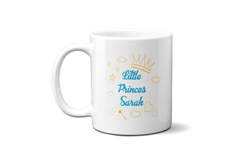 Personalised Name Little Princess Coffee Tea Mug Gift 11oz Mug + Coaster